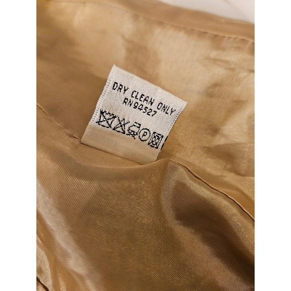 Isabel & Nina Womens Textured Knit Blazer Brown Gold Multi Color Jacket Size 6 - Picture 4 of 10